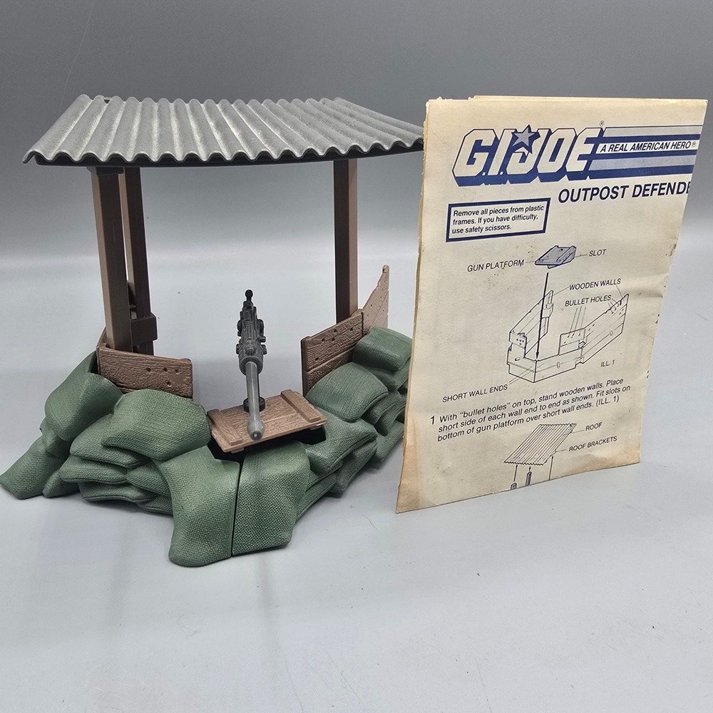 Vintage 1986 Hasbro GI Joe Outpost Defender Playset with Instructions ARAH